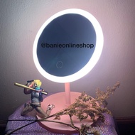 Mini Vanity Mirror (Personal Makeup Mirror with Ringlight) LED Makeup Mirror