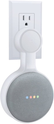 AMORTEK Outlet Wall Mount Holder for Google Home Mini, A Space-Saving Accessories for Google Home Mi