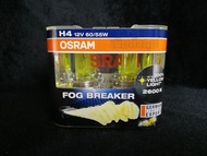 Osram หลอดไฟหน้ารถยนต์ Fog Breaker+60% 2600K H4 จัดส่ง ฟรี
