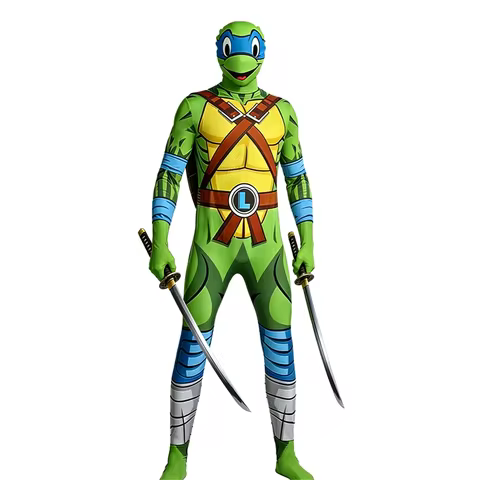 Turtles Ninja Costume Cosplay Superhero Costume Halloween Carnival Performance Party Disguise Costum