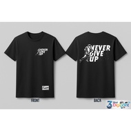 T-Shirt Premium Nevergiveup Asian Size Customize Print Casual Tshirt