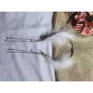 Angel white headband/Soft feather headband/Feather decoration