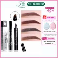 Suake 4D fiber eyebrow pencil is anti-slip, gives natural eyebrows - beautiful eyebrow pencil CM019