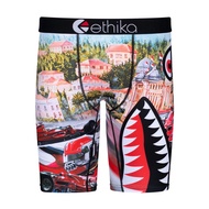 กางเกงชั้นในชาย Ethika American Ape Head Camouflage Pattern แห้งเร็ว กางเกงขาสั้นกีฬา ป้องกันการสึกห