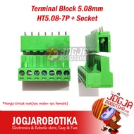 Terminal Block 5.08mm HT5.08-7P + Socket