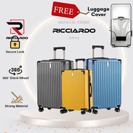 【BELI 1 FREE 1】PVC P02/L02 Luggage Bag Travelling  Hardcase Travel  Set Suitcase free luggage cover