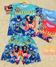 ชุดเซ็ทเด็กโต BATMANเสื้อ-กางเกงขาสั้น