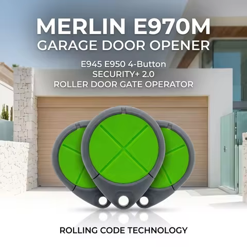 Merlin E970M Security+ 2.0 Rolling Code Handheld Transmitter for Roller Door Openers MR550EVO MR60 M