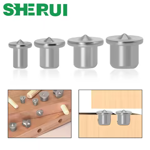 4pcs/set Dowel Tenon Center Set Woodworking Top Locator Roundwood Punch Wooden furniture centering p
