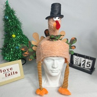Thanksgiving Turkey Hat - Funny Plush Turkey Hat for Thanksgiving Party & Costume Decoration