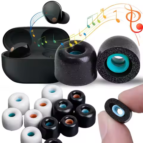 Earphone Memory Foam Ear Tips Replacement for Sony WF-1000XM4 WF-1000XM3 Ear Pad Noise Reduction Ear