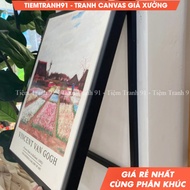 Tranh treo che ổ điện khung sắt cao cấp chắc chắn bề mặt tranh in canvas nghệ thuật size 20x30 30x40