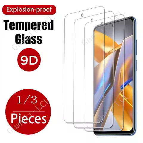1/3PCS 9H HD Tempered Glass For Xiaomi Poco M5s ON XiaomiPocoM5s PocoM5s 6.43" Screen Protector Cove