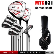 PGM MTG031 Golf Clubs VCT3 Generation Mens Pole Carbon Steel Shaft 3 Woods + 7 Irons + 1 Putter + 1