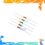 5pcs 1.8k ohms carbon film resistor 1/4 watt