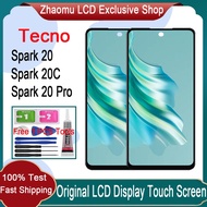 Original Tecno Spark 20 Spark 20C Spark 20 Pro LCD Display Touch Screen Replacement