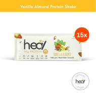 Heal Vanilla Almond Protein Shake Powder - Vegan (15 sachets) HALAL - Meal Replacement, Plant Based Protein