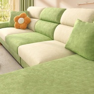 Sectional Couch Cover Solid Color Plush Sofa Seat Cushion Mattress L Shape Corner Armchair Slipcovers