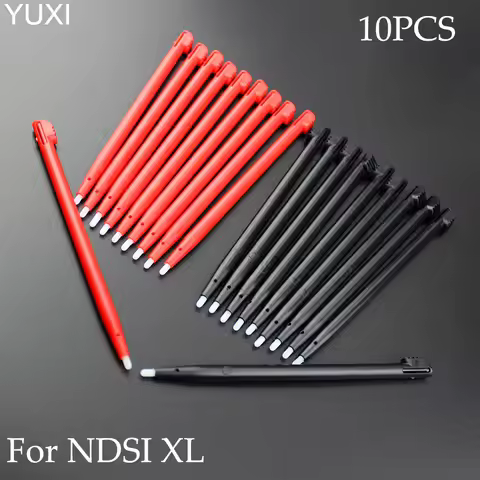 10Pcs For NDSi XL Stylus Touch Pens For Nintend DSi XL Black Red Plastic Screen Touch Pens Replaceme