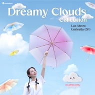 Raindeer 3-Section Folding Umbrella Uv Protection Dreamy Clouds Portable Sun Rain Lux Metro (3F)
