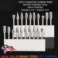 10pcs Tungsten Carbide Burr 6x3mm Rotary Porting Tool Mata Porting Mata Korek