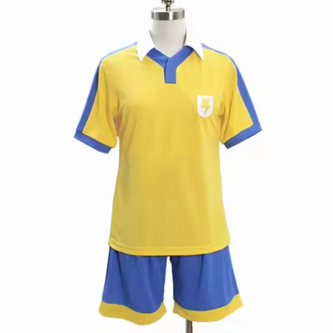 Cosplay Ainclu New Inazuma Eleven Raimon School Golden Football Jersey Cosplay Costume Anime