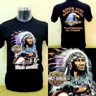 (Stock Clearance) Baju Motor Vintage Harley Davidson Tshirt Apache River City Hawg Supplies San Anto