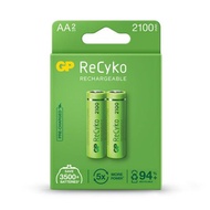GP ReCyko battery 2100mAh AA (2 battery pack)