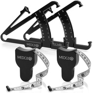 Body Tape Measure and Skinfold Caliper for Body Set - (Pack of 4) - Skin Fold Body Fat Analyzer and 