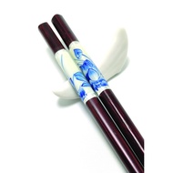 Blue Lotus Wooden Chopsticks