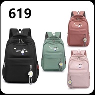 619 #Korea Backpack High Quality ( Beg Sekolah / School Bag / Beg Galas / Laptop / College ) Design Girl