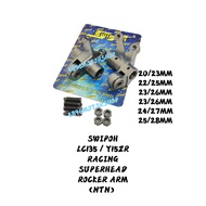 SWIPOH LC135 Y15ZR SUPERHEAD NTN V-PRO RACING ROCKER ARM 20/23MM 22/25MM 23/26MM 24/27MM 25/28MM SUPER HEAD LC 135 Y15