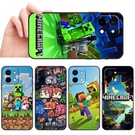 Soft black phone case for Vivo Y28 4G SX31 Minecraft game caseg