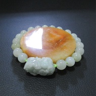 Jadeite 8mm Jade Bracelet And Pixiu Sheep Shape
