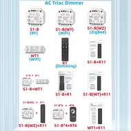 SKYDANCE AC Triac LED Dimmer S1-B(WT) 220V 2.4G WT1/R1/R11/RT6 Wireless Remote Dimmer 230V Push Dime
