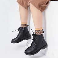 Girl's Cowhide Martin Boots  New Autumn Winter Princess Boots Cotton Shoes Ankle Shoes Baby Fashionable Boots Sneakers