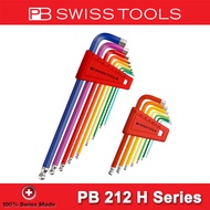 PB SWISS L-Key Set Ball End Hex Key Allen Wrenches Rainbow Color Long Arm PB 212 H Series