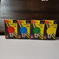 1W LED COLOUR BULB ( E27/B22)