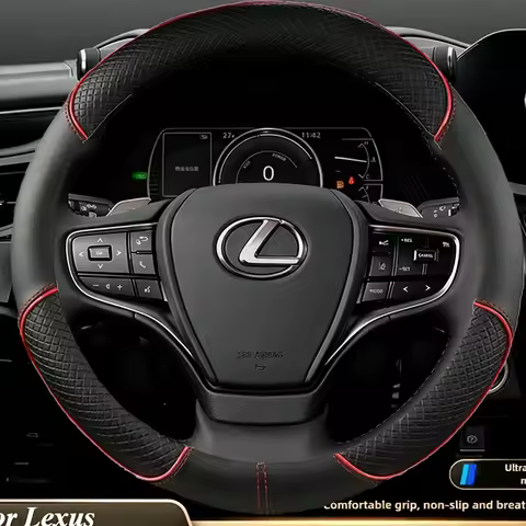 Leather Car Steering Wheel Cover for Lexus UX250h ES350 IX 600 CT200h ES IS RX NX 300h 400H IX570 RX