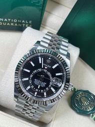 全新 ROLEX 勞力士 SKY-DWELLER 天行者 縱航者型 SKY-DWELLER 亮黑色錶面 BRIGHT BLACK 336934-0008 天行者 縱航者型 亮黑色