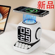 Magnetic Wireless Charger Pixel Small Computer Retro Bluetooth Speaker 10W Little Rubik's Cube Smart