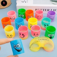 FS 1/3/6Pcs Mini Rainbow Magic Springs Toys - Children Birthday Party Favors - Rainbow Circle - Circ