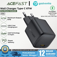 Acefast A134 Adapter Charger GaN Mini PD 67W Usb-C SuperCharge Protocol SCP For Huawei Mate XT 60 Pr