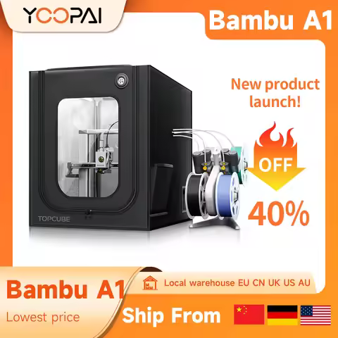 YOOPAI 3D Printer Enclosure For Bambu Lab A1/A1 mini Large Size Enclosure with LED Light Fireproof W