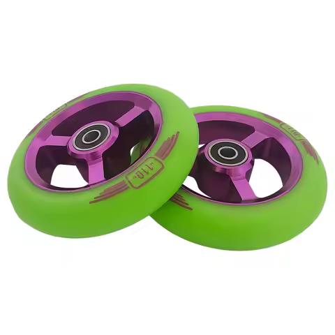 110MM Stunt/Push/Kick Pro Scooter Wheels 88A PU ABEC-9 Bearings Aluminum Core Wheels Scooter Accesso