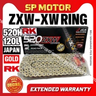 RK Takasago Chain 520 / 525 ZXW Ring Gold Chain 120L (Rivet Type)