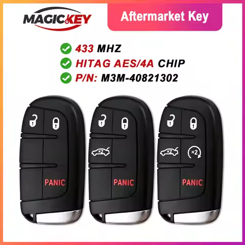 P/N:68155686AB AA AC For Chrysler 200 300 Dodge Charger Challenger 2015-2023 Smart Car Key 433.92MHz