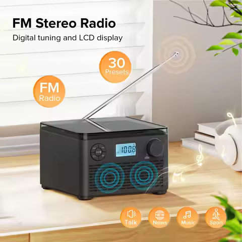 CD Player CD Player Dual Speaker Bluetooth Rechargeable Portable CD Player with Headphone Jack for H