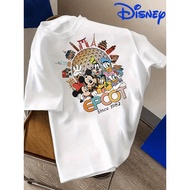 SARB Disney Mickey Series EPCOT Cartoon Print Men's Fashion Round Neck Short-Sleeve T-Shirt, Comfort