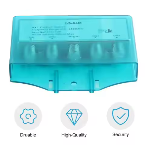 Hot TV Waterproof DS-04M Satellite 950-2400MH 4x1 DiSEqC Switch Antenna FTA Dish Flat LNB Multiswitc